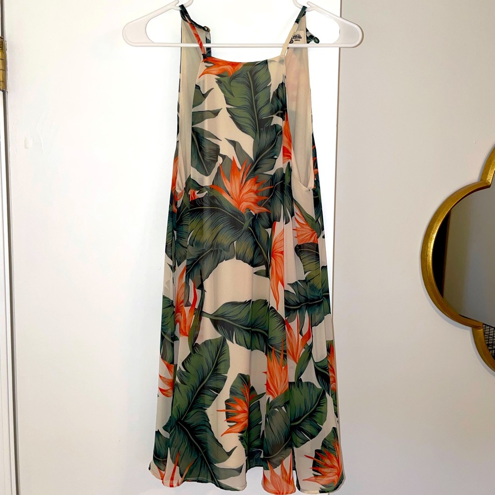 Show Me Your MuMu palm print dress
